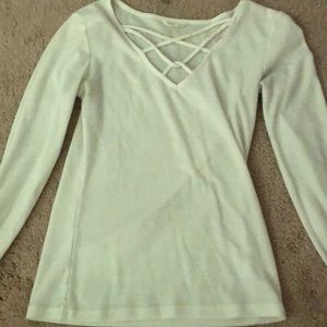white long sleeve shirt